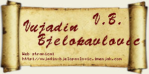Vujadin Bjelopavlović vizit kartica